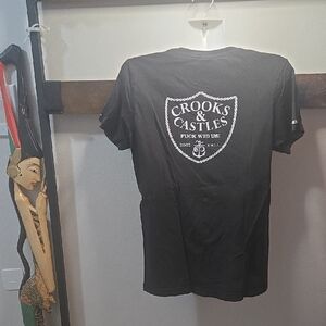 Crooks & Castles Black Graphic Tee